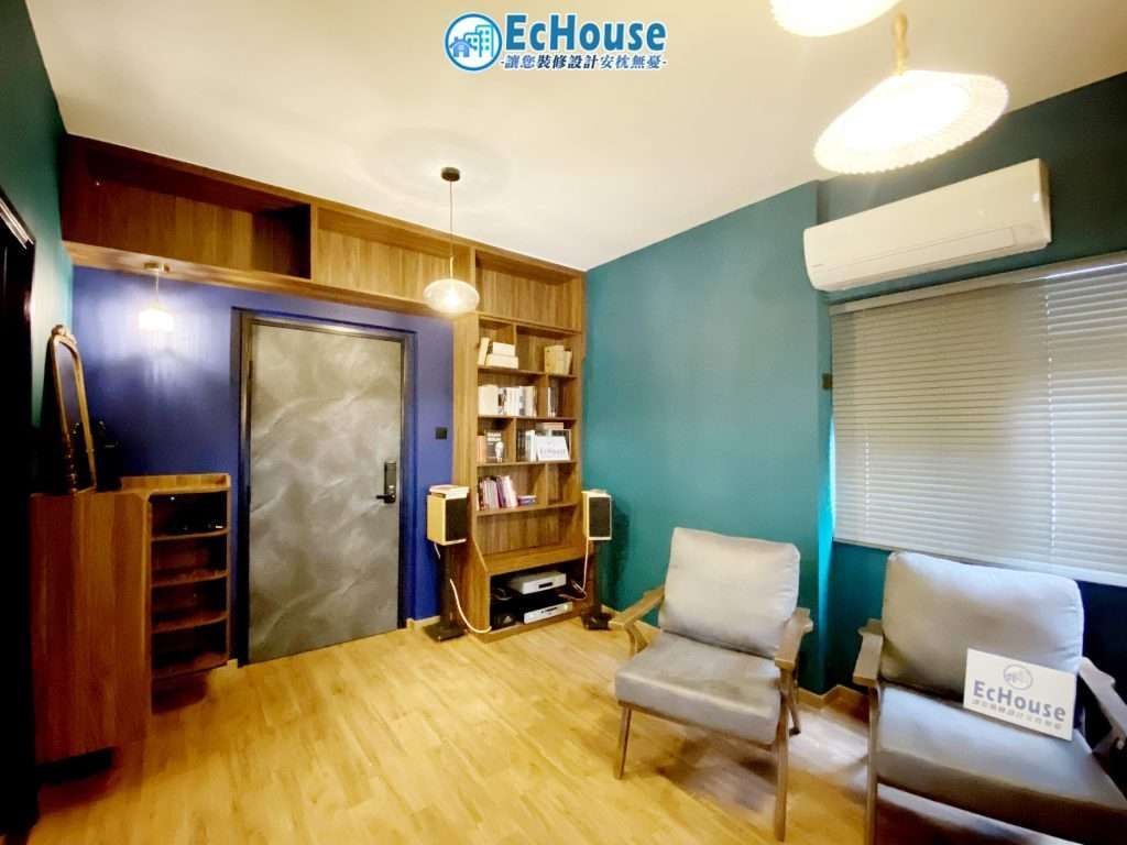 EcHouse 書架牆身設計裝修案例